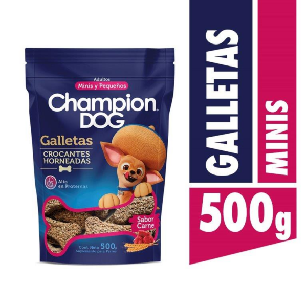Galletas Champion Dog Adulto Razas Pequeñas 500 Gr