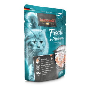 Sachet Leonardo Gato Pescado Camarones 85 Gr Unidad