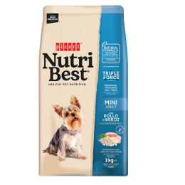Nutribest Dog Mini Adult Chicken & Rice 3 KG