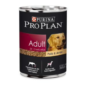 Lata Pro Plan Adulto Pollo & Arroz 12x368.5gr
