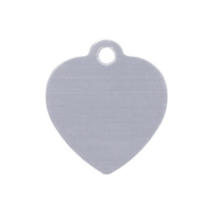 Plaquita / Placa Gris Grande Corazón