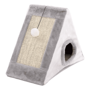 Rascador Triangular Piramide con Pelotita