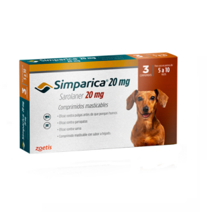 Simparica 20 MG 3 Tabletas (5 a 10 KG)