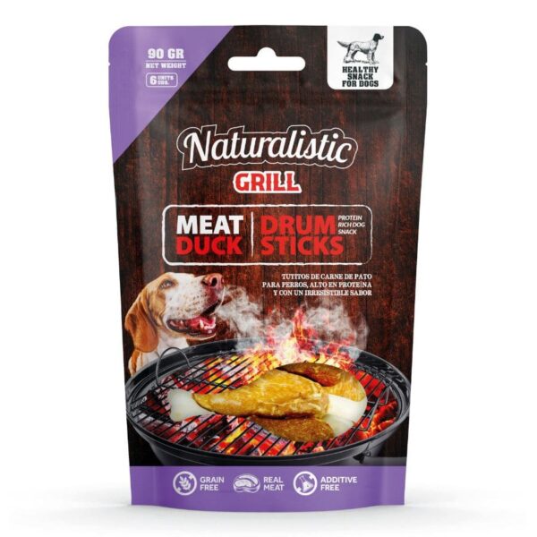 Naturalistic Snack Meat Duck Drum Stick 6 Unidades 90 Gr (2272)