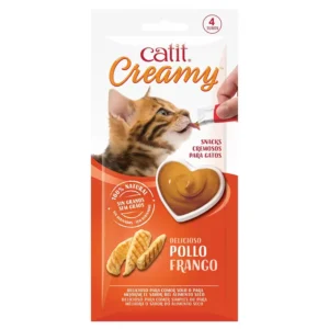 Snack Gato Catit Creamy Cremoso Pollo 40 GR Unidad (44451)