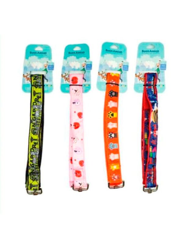 Collar Mascotas Diseños Varios 3 cm x50-62cm (73740)