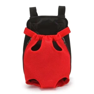 Porta Mascotas Canguro Rojo Perritos 30x40 cm