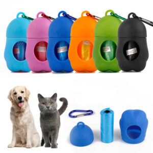 Dispensador Bolsas + Rollo Colores Diseño Monito (23168)