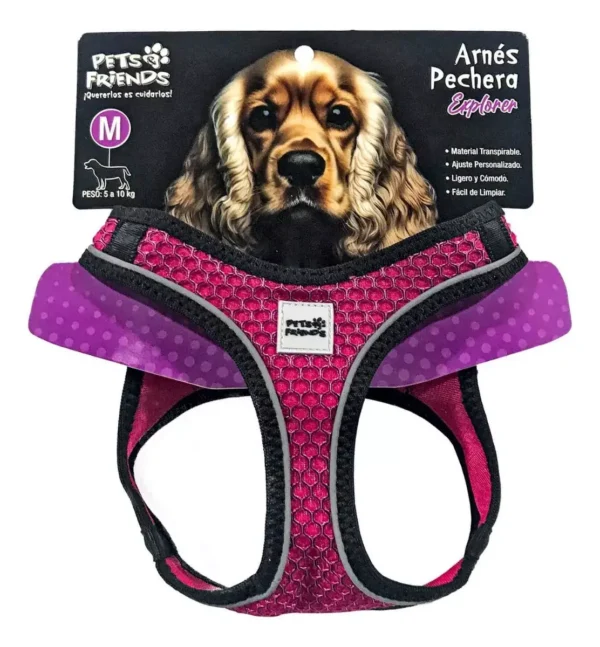 Arnés Pechera Explorer M (5 A 10 KG) I09097 Colores Surtidos - Imagen 3