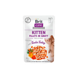 Sachet Gato Brit Care Kitten Turkey 85 GR