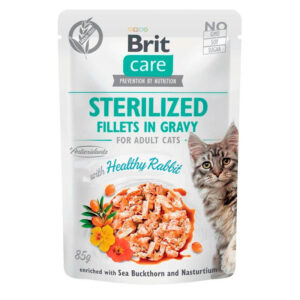 Sachet Gato Brit Care Sterilized Rabbit 85 GR