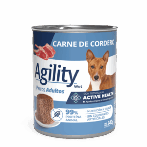 Lata Agility Perro Carne de Cordero 340 GR