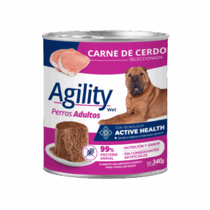 Lata Agility Perro Carne de Cerdo 340 GR