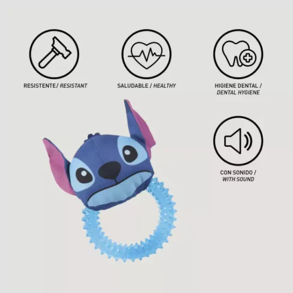 Juguete para Perros Mordero Circular Perro Circular Perro Disney Stitch (A00399) - Imagen 4