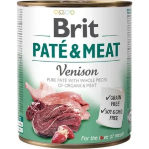 Lata para Perros Brit Care Pate & Meat Venison 800 GR