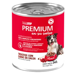 Lata para Perro Vitalcan Premium Sabor Carne 340 GR